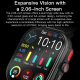 Montre Connectée Écran Ultra HD 2.06 Pouces Bluetooth Appels Blanc Étanche IPX8 Suivi Santé et Sport - www.yonis-shop.com