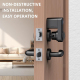 Serrure Connectée Bluetooth Pour Porte Intérieure Installation Sans Perçage Déverrouillage Sans Clé Via Application - www.yon...
