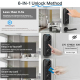 Serrure Connectée Intelligente Avec Caméra Et Déverrouillage Multifonction Bluetooth WiFi Pour Sécurité Optimale - www.yonis-...
