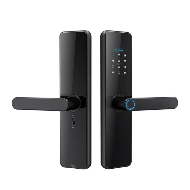 Serrure Connectée WiFi Empreinte Digitale Sécurité Maximale Design Minimaliste Ultra Sécurisée Avec Déverrouillage Intelligen...