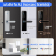 Serrure Connectée WiFi Empreinte Digitale Sécurité Maximale Design Minimaliste Ultra Sécurisée Avec Déverrouillage Intelligen...