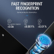 Serrure Connectée Sécurité Maximale Déverrouillage à Distance Empreinte Digitale et Code WiFi Bluetooth Panneau Verre Trempé ...
