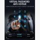 Serrure Connectée Sécurité Maximale Déverrouillage à Distance Empreinte Digitale et Code WiFi Bluetooth Panneau Verre Trempé ...