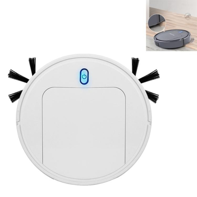 Robot Aspirateur Intelligent Mini Noir Nettoyage Automatique USB Pour Maison 120-150m² 400ML - www.yonis-shop.com