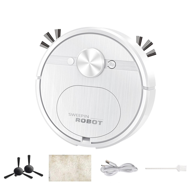 Robot Aspirateur Intelligent Rechargeable 3 En 1 Pour Nettoyage Efficace Des Sols - www.yonis-shop.com