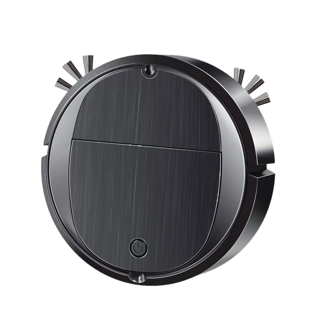 Robot Aspirateur Intelligent 3 En 1 Avec Brosse Double Et Forte Puissance D'Aspiration Pour Un Nettoyage Efficace Sur Tous Ty...