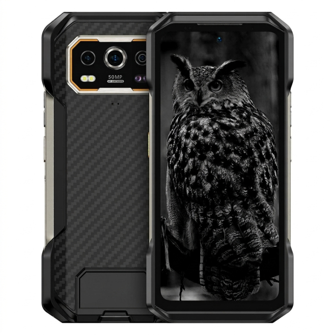Smartphone Incassable 12GB+256GB Vision Nocturne Batterie 10600mAh Écran 6.78 Pouces Android 14 Media Tek Helio G99 Octa Core...