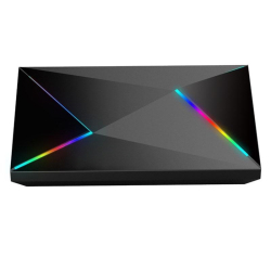 Boîtier TV Android 14 4 Go 32 Go Octa Core Avec Décodage 4K Wi Fi Double Bande Et Ethernet Gigabit