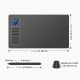 Tablette Graphique 10x6 Pouces Interface Type-C Haute Résolution 5080 LPI avec Stylet Sans Batterie Compatible Windows Mac An...