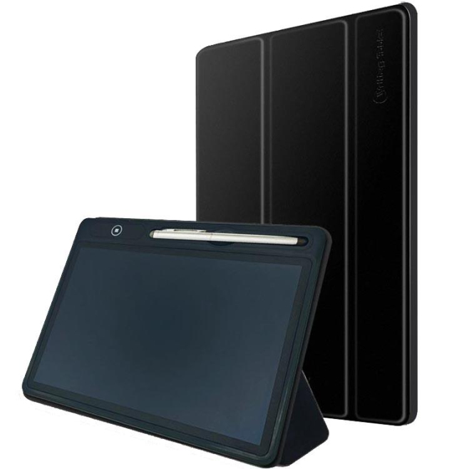 Tablette Graphique Électronique 10 Pouces LCD Écriture Intelligente Effacement Facile Écran Flexible Rose Rouge Avec Étui Cui...