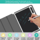 Tablette Graphique Électronique 10 Pouces LCD Écriture Intelligente Effacement Facile Écran Flexible Rose Rouge Avec Étui Cui...