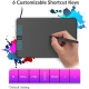 Tablette Graphique Professionnelle 6x4 Pouces Sensibilité 8192 Niveaux Résolution 5080 LPI Compatible Windows Mac Avec Stylet...