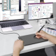 Tablette Graphique Professionnelle 6x4 Pouces Sensibilité 8192 Niveaux Résolution 5080 LPI Compatible Windows Mac Avec Stylet...