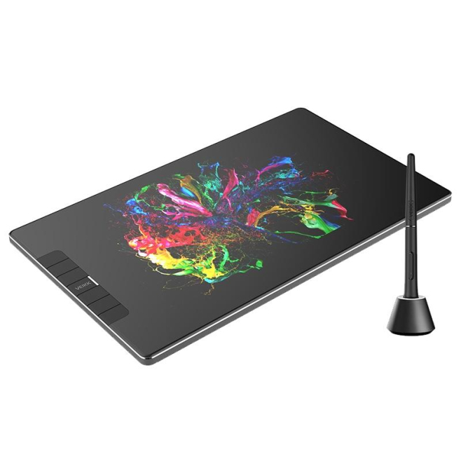 Tablette Graphique 11.6 Pouces Haute Résolution 8192 Niveaux Sensibilité Pression Avec Stylet Sensible Et 6 Raccourcis Pratiq...