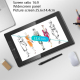 Tablette Graphique 11.6 Pouces Haute Résolution 8192 Niveaux Sensibilité Pression Avec Stylet Sensible Et 6 Raccourcis Pratiq...