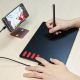 Tablette Graphique Haute Précision Avec Stylet Sensible 8192 Niveaux Compatibilité Multi-Systèmes et Film Technologie Sensati...