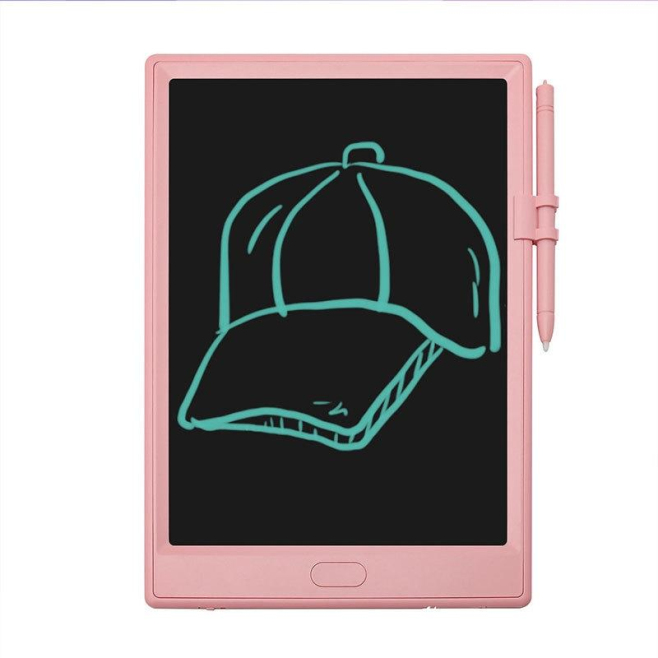 Tablette Graphique Enfant 10 Pouces Écriture LCD Réutilisable Écologique Rose Clair - www.yonis-shop.com