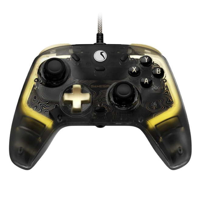 Gamepad Transparent Avec Effets RGB Personnalisables Joysticks Haute Précision Compatible Multi Plateforme Design Ergonomique...