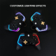 Gamepad Transparent Avec Effets RGB Personnalisables Joysticks Haute Précision Compatible Multi Plateforme Design Ergonomique...