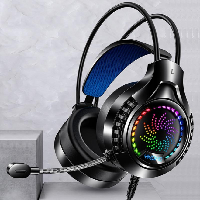 Casque Audio Gaming USB Avec Lumières Colorées Son Stéréo 7.1 Microphone Long et Durable Confort Optimal et Isolation Phoniqu...