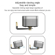 Support Mural Vidéoprojecteur Aluminium Alliage Réglable Pliable Haute Capacité Charge Argenté - www.yonis-shop.com