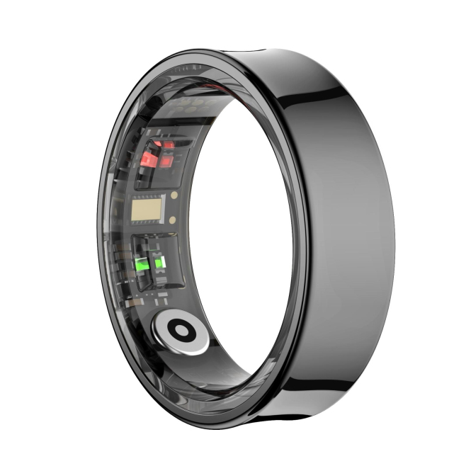 Bague Connectée Taille 13 Argentée Surveillance Cardiaque et Sommeil Modes Sportifs Multiples - www.yonis-shop.com