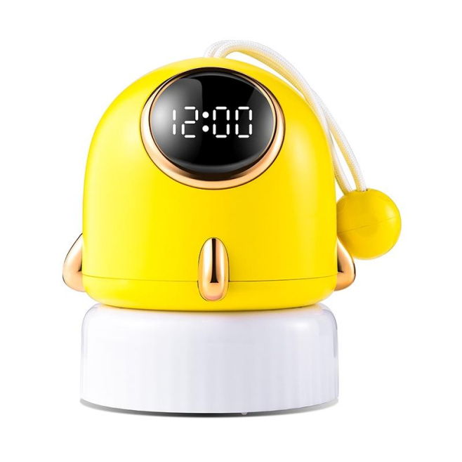Horloge De Projection LED Portable Avec Veilleuse Et Réveil Atmosphérique - www.yonis-shop.com