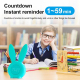 Horloge Réveil Induction Silicone Lapin Rose USB Avec Écran Automatique - www.yonis-shop.com