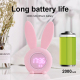 Horloge Réveil Induction Silicone Lapin Rose USB Avec Écran Automatique - www.yonis-shop.com