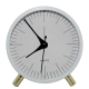 Horloge Métallique Quartz Silencieuse Design Épuré Lumière Douce Nuit Sécurité et Stabilité