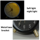 Horloge Métallique Quartz Silencieuse Design Épuré Lumière Douce Nuit Sécurité et Stabilité - www.yonis-shop.com