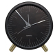 Horloge Métallique Quartz Silencieuse Design Épuré Lumière Douce Nuit Sécurité et Stabilité - www.yonis-shop.com