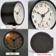 Horloge Rétro en Métal Silencieuse avec Lumière Nocturne pour Chevet Étudiant Verte - www.yonis-shop.com