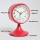 Horloge Rétro en Métal Silencieuse avec Lumière Nocturne pour Chevet Étudiant Verte - www.yonis-shop.com