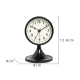Horloge Rétro en Métal Silencieuse avec Lumière Nocturne pour Chevet Étudiant Verte - www.yonis-shop.com