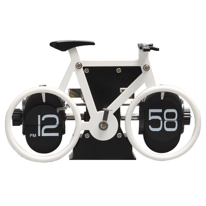 Horloge Décorative Vintage Forme Vélo Pour Maison et Bureau Design Unique En ABS - www.yonis-shop.com