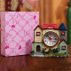 Horloge Décorative Château Rose En Résine Pour Chambre Salon Bureau - www.yonis-shop.com