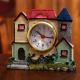 Horloge Décorative Château Rose En Résine Pour Chambre Salon Bureau - www.yonis-shop.com