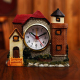 Horloge Décorative Château Rose En Résine Pour Chambre Salon Bureau - www.yonis-shop.com