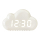 Horloge Réveil LED Nuage Vocal Bleu Avec Thermomètre et Calendrier Intégrés