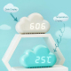 Horloge Réveil LED Nuage Vocal Bleu Avec Thermomètre et Calendrier Intégrés - www.yonis-shop.com
