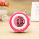 Horloge LED Lumineuse Silencieuse Avec Affichage LCD Et Fonction Thermomètre Couleur Vert Clair