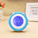 Horloge LED Lumineuse Silencieuse Avec Affichage LCD Et Fonction Thermomètre Couleur Vert Clair - www.yonis-shop.com