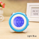 Horloge LED Lumineuse Silencieuse Avec Affichage LCD Et Fonction Thermomètre Couleur Vert Clair - www.yonis-shop.com