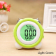 Horloge LED Lumineuse Silencieuse Avec Affichage LCD Et Fonction Thermomètre Couleur Vert Clair - www.yonis-shop.com