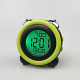 Horloge LED Lumineuse Silencieuse Avec Affichage LCD Et Fonction Thermomètre Couleur Vert Clair - www.yonis-shop.com