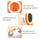 Horloge LED Lumineuse Silencieuse Avec Affichage LCD Et Fonction Thermomètre Couleur Vert Clair - www.yonis-shop.com