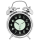 Horloge Réveil Métal 4.5 Pouces Silencieuse Avec Lumière Nocturne et Sonnerie Puissante
