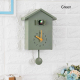 Horloge Coucou Verte En ABS Écologique Avec Oiseau Intégré Pour Décoration et Fonctionnalité Quartz - www.yonis-shop.com