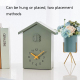 Horloge Coucou Verte En ABS Écologique Avec Oiseau Intégré Pour Décoration et Fonctionnalité Quartz - www.yonis-shop.com